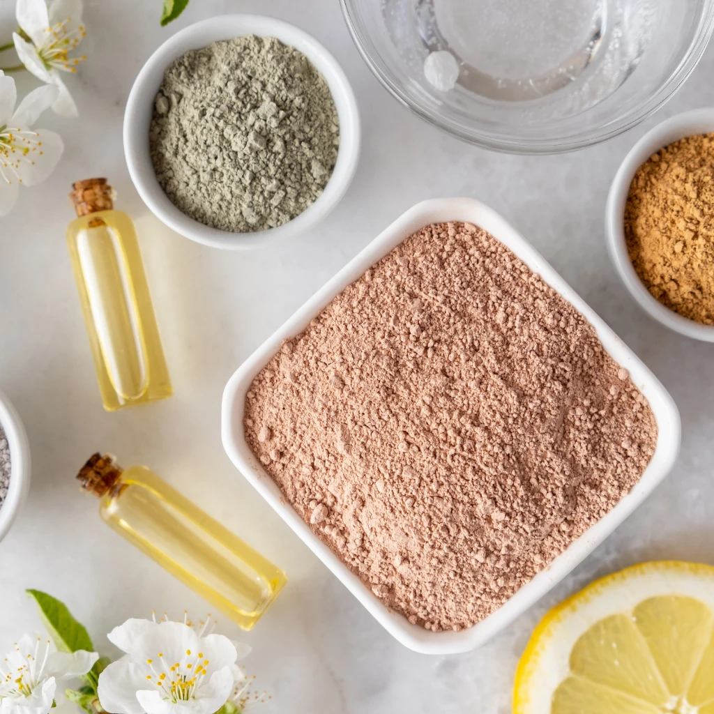 Imagem com potes contendo diferentes tipos de argila