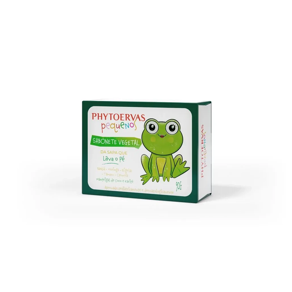 Sabonete em Barra Vegetal Linha Infantil Vegana Pequenos Phytoervas