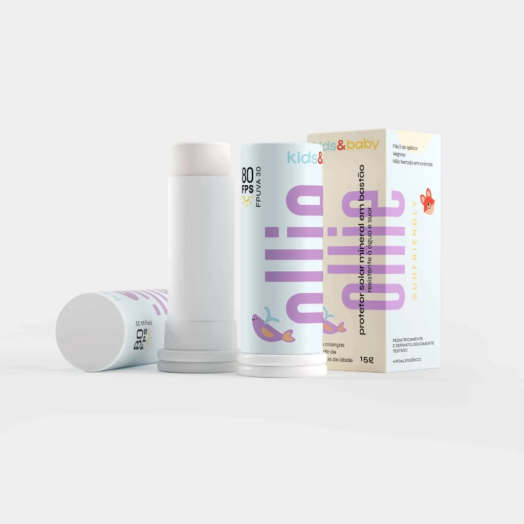 Protetor Solar Infantil em Bastão Mineral FPS 80 FPUVA 30