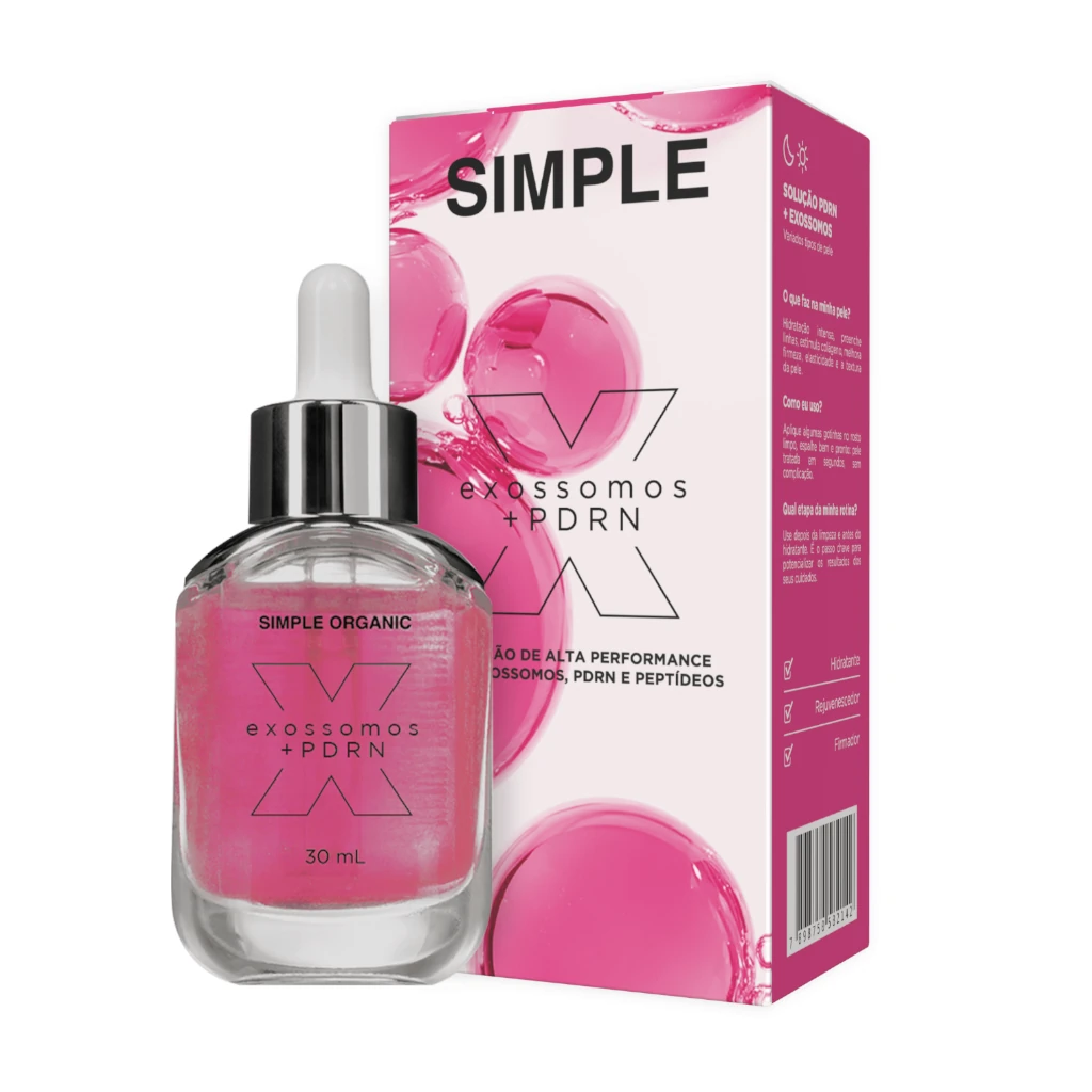 Solução Exossomos + PDRN da Simple Organic