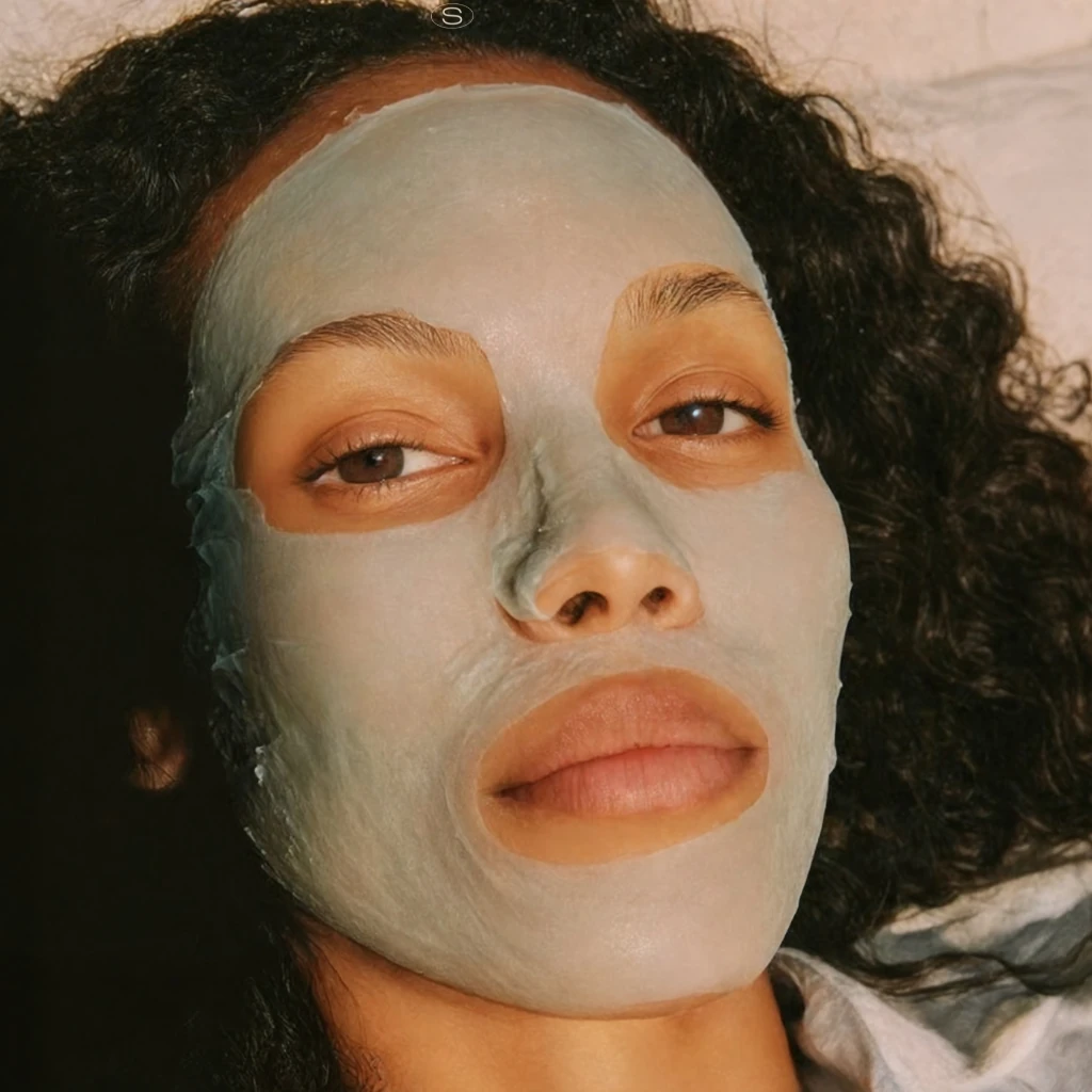 Máscara de argila no verão