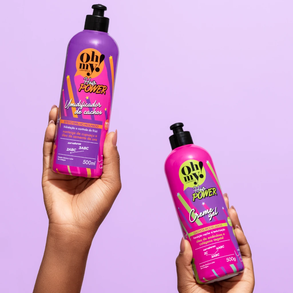 Umidificador de Cachos e Creme-Gel Hair Power