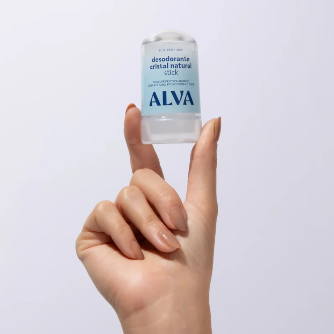 Desodorante Cristal Stick Vegano 60g Alva