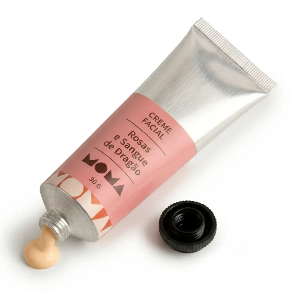 Creme Hidratante Facial de Rosas e Sangue de Dragão Moma 30g