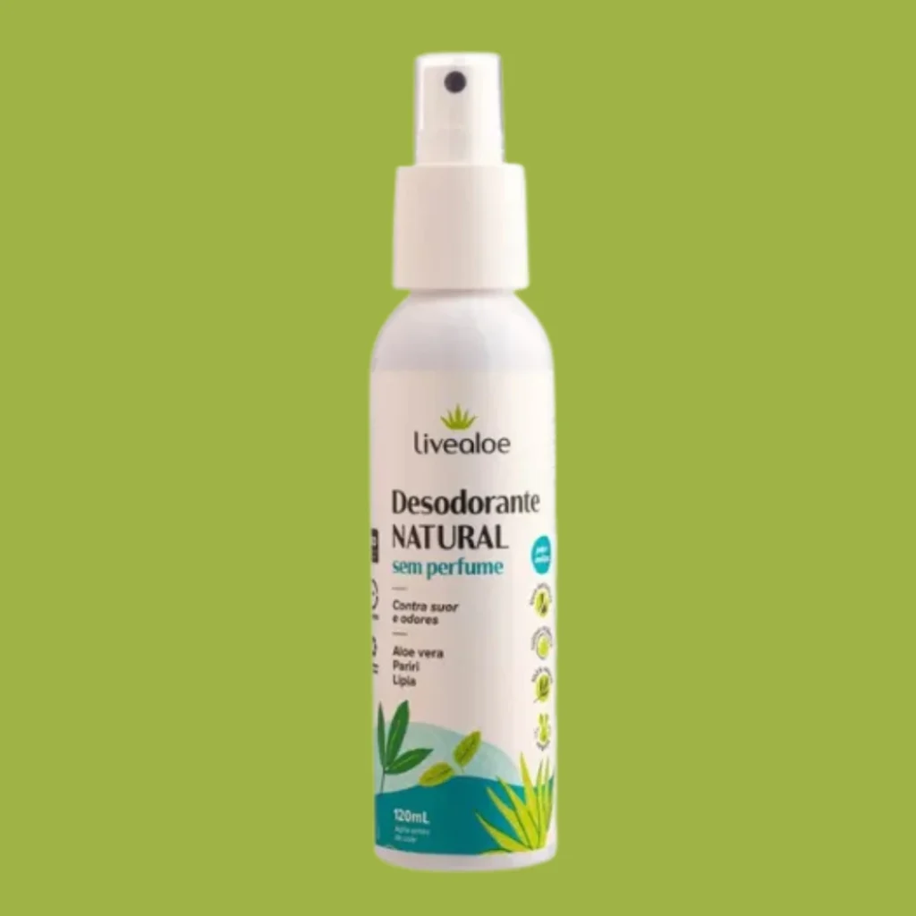 Livealoe – Desodorante Natural em Spray Sem Perfume