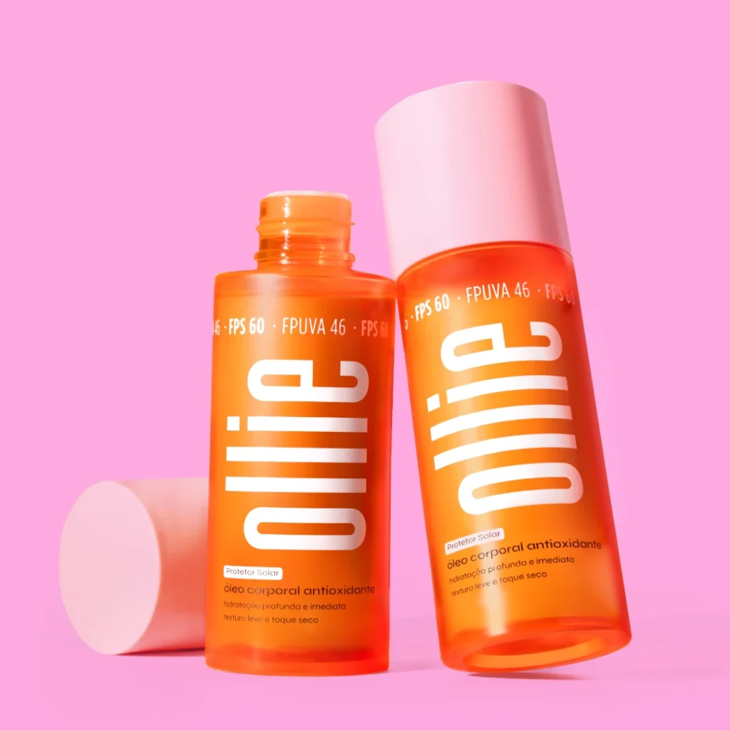 Análise do Óleo Corporal FPS 60 da Ollie - filtros UV, ativos, fragrância, sensorial e o que a fórmula revela sobre ser Clean Beauty